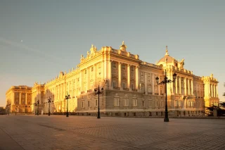 Madrid, Spain --- Palacio Real, Plaza de Oriente --- Image by © Radius Images/Corbis